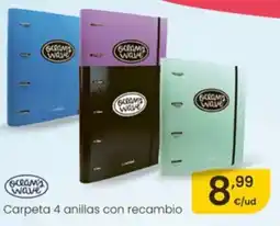 Eroski Carpeta 4 anillas con recambio oferta
