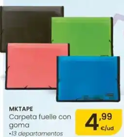 Eroski MKTAPE Carpeta fuelle con goma oferta