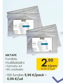 Eroski MKTAPE Fundas multitaladro oferta