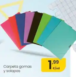Eroski Carpeta gomas y solapas oferta