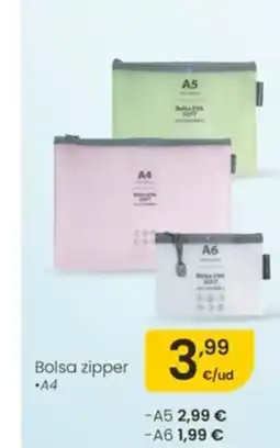 Eroski Bolsa zipper oferta