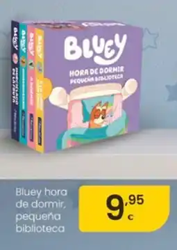 Eroski Bluey hora de dormir, pequeña biblioteca oferta