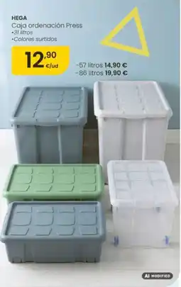 Eroski HEGA Caja ordenación Press oferta