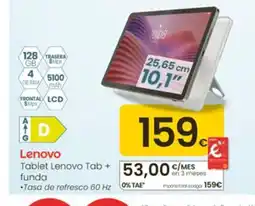 Eroski LENOVO Tablet Lenovo Tab + funda oferta