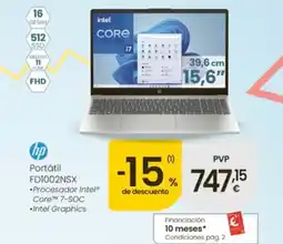 Eroski HP Portátil FD1002NSX oferta