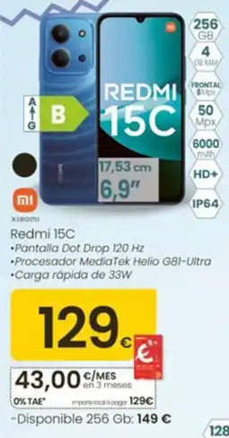 Eroski Redmi 15C oferta