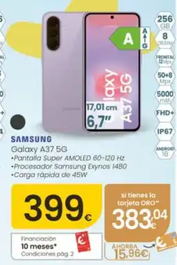 Eroski SAMSUNG Galaxy A37 5G oferta