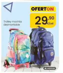 Eroski Trolley mochila desmontable oferta