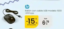 Eroski HP Ratón con cable USB modelo 1000 oferta