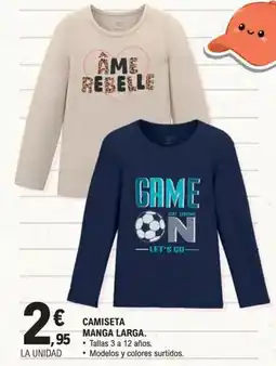 E.Leclerc Camiseta manga larga oferta