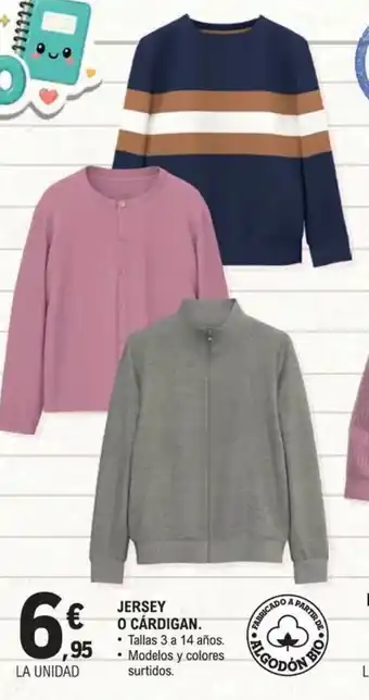Jersey o cárdigan