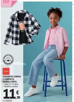 E.Leclerc Conjunto camisa y camiseta manga corta oferta
