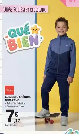 E.Leclerc Conjunto chándal deportivo oferta