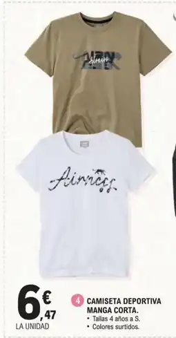 E.Leclerc Camiseta deportiva manga corta oferta