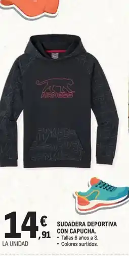 E.Leclerc Sudadera deportiva con capucha oferta