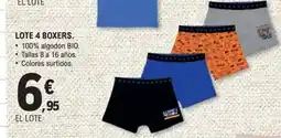 E.Leclerc Lote 4 boxers oferta