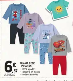 E.Leclerc Pijama bebé licencias oferta
