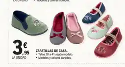 E.Leclerc Zapatillas de casa oferta