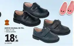 E.Leclerc Zapato colegial de piel oferta