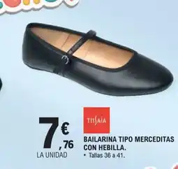 E.Leclerc Bailarina tipo merceditas con hebilla oferta