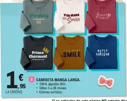 E.Leclerc Camiseta manga larga oferta