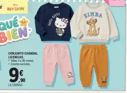 E.Leclerc Conjunto chándal licencias oferta