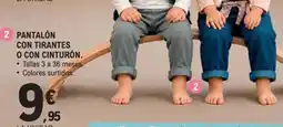 E.Leclerc Pantalón con tirantes o con cinturón oferta