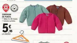 E.Leclerc Cárdigan de punto oferta