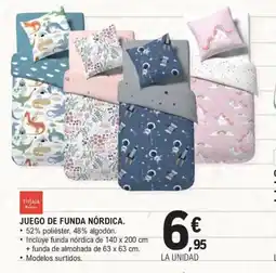 E.Leclerc Juego de funda nórdica oferta