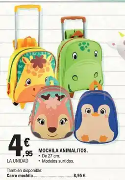 E.Leclerc Mochila animalitos oferta