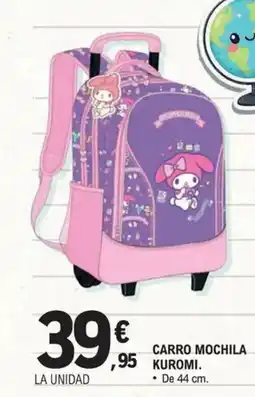E.Leclerc Carro mochila kuromi oferta
