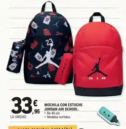 E.Leclerc Mochila con estuche jordan air school oferta