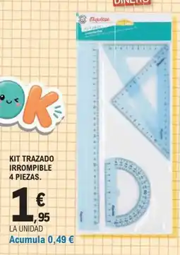 E.Leclerc Kit trazado irrompible 4 piezas oferta