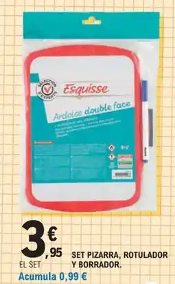 E.Leclerc Set pizarra, rotulador y borrador oferta