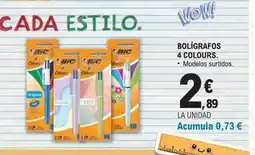 E.Leclerc Bolígrafos 4 colours oferta