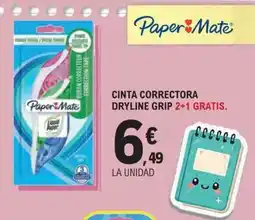 E.Leclerc Cinta correctora dryline grip 2+1 gratis. oferta