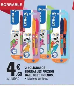 E.Leclerc 2 bolígrafos borrables frixion ball best friends. oferta