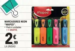 E.Leclerc MAPED Marcadores neon oferta