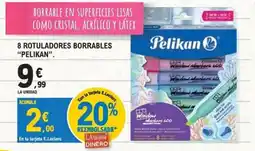 E.Leclerc PELIKAN 8 rotuladores borrables oferta