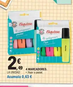 E.Leclerc 4 marcadores oferta