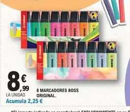 E.Leclerc 8 marcadores boss original oferta