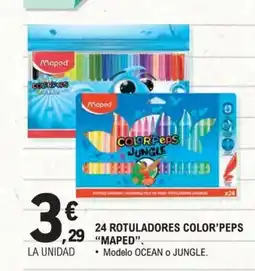 E.Leclerc MAPED 24 rotuladores color'peps oferta