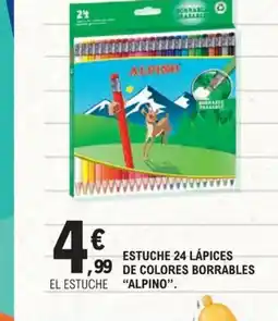 E.Leclerc ALPINO Estuche 24 lápices de colores borrables oferta