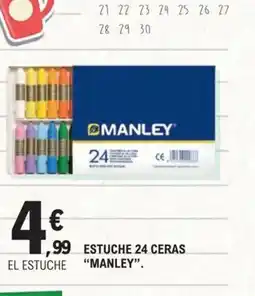 E.Leclerc MANLEY Estuche 24 ceras oferta