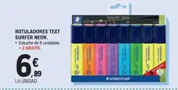 E.Leclerc Rotuladores text surfer neon oferta