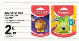 E.Leclerc MAPED Sacapuntas croc croc o planet oferta