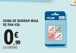 E.Leclerc Goma de borrar miga de pan 430. oferta
