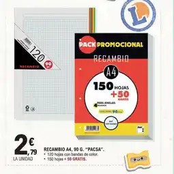 E.Leclerc PACSA Recambio a4 oferta