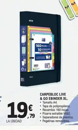 E.Leclerc Carpebloc live & go ebinder xl. oferta