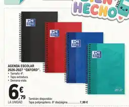 E.Leclerc OXFORD Agenda escolar 2026-2027 oferta